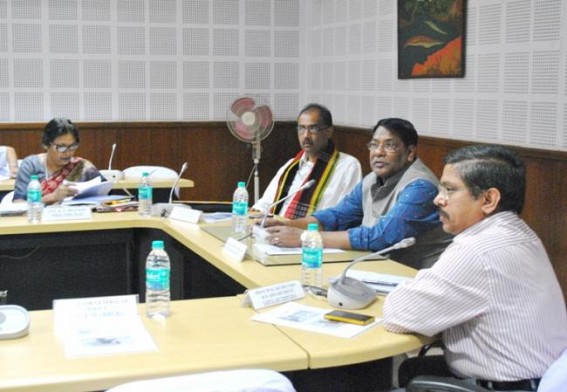 Review meet on the development of the Tribal area held at Secretariat